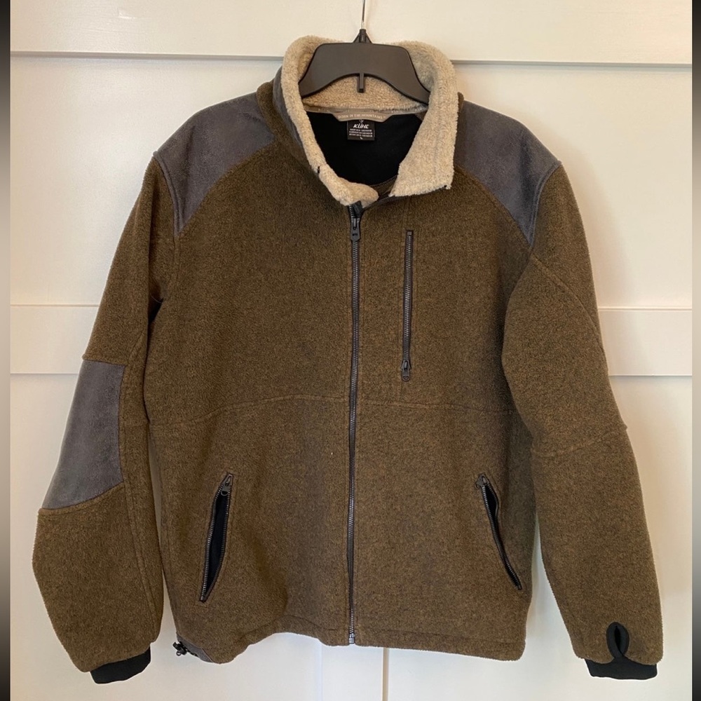 KUHL Men's Alpenwurx‎ Fleece Long Sleeve Full Zip Jacket Size Large